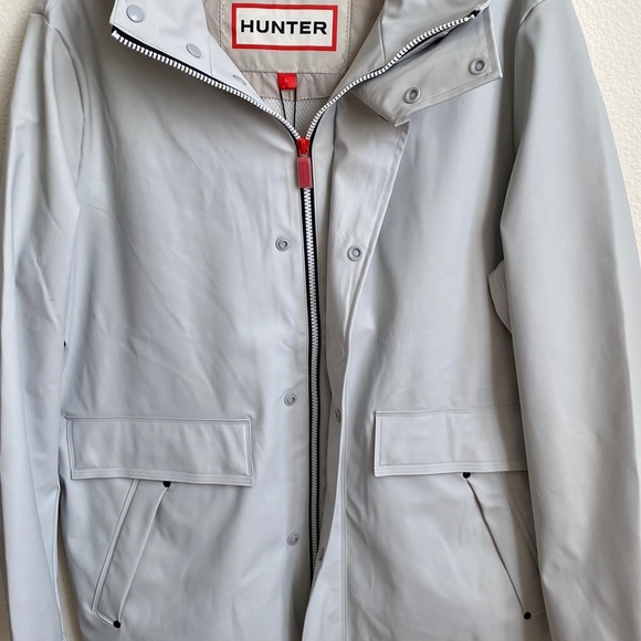 NWT🍁HUNTER Mens’ Original Rain Jacket Patter Gray-Size Large - Picture 4 of 16
